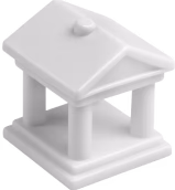 bank icon representing the multiple steps of corresponding banking.
